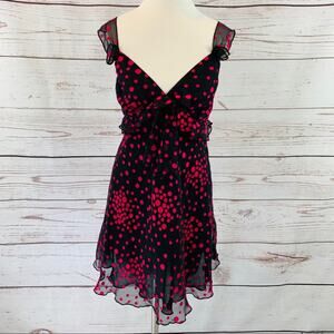 Bella Nuit black and pink negligee nighty lingerie